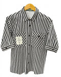 Premium Black and White Vertical Striped Casual Shirt for Men – Regular Fit Button-Down