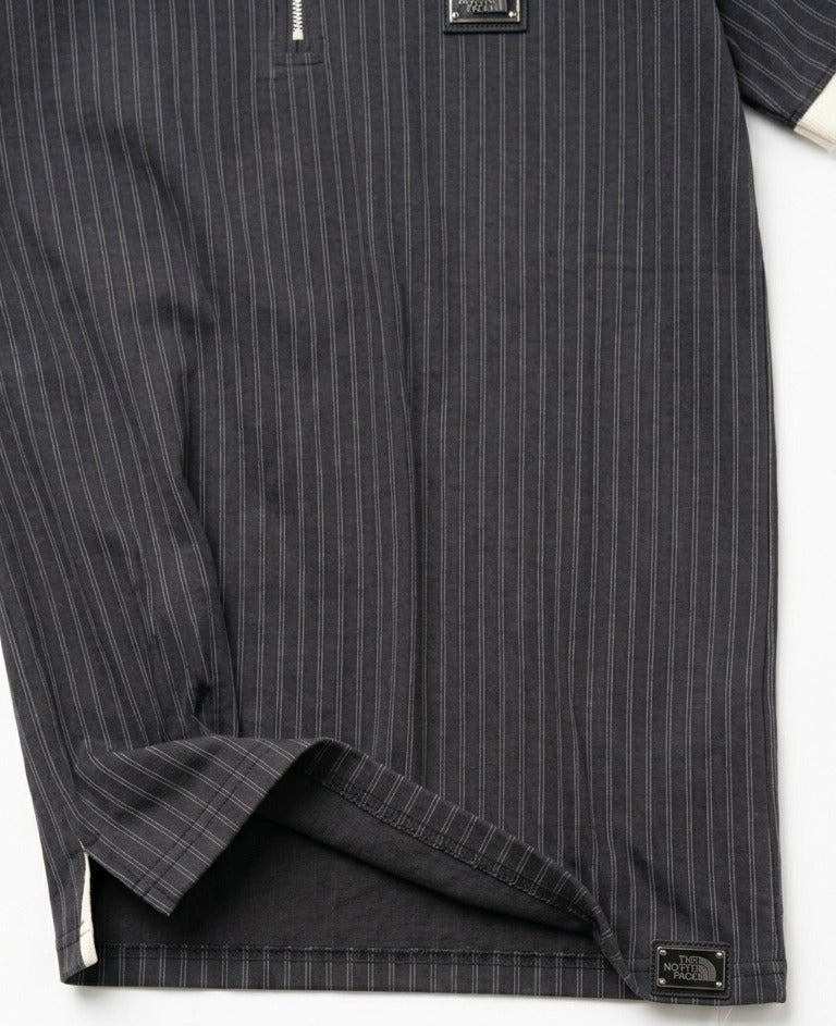 The North Face Men's Pinstripe Quarter-Zip Polo Shirt